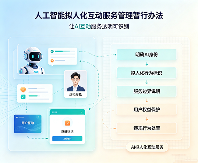 关于&ldquo;拟人化&rdquo;行为，法规是《人工智能拟人化互动服务管理暂行办法》